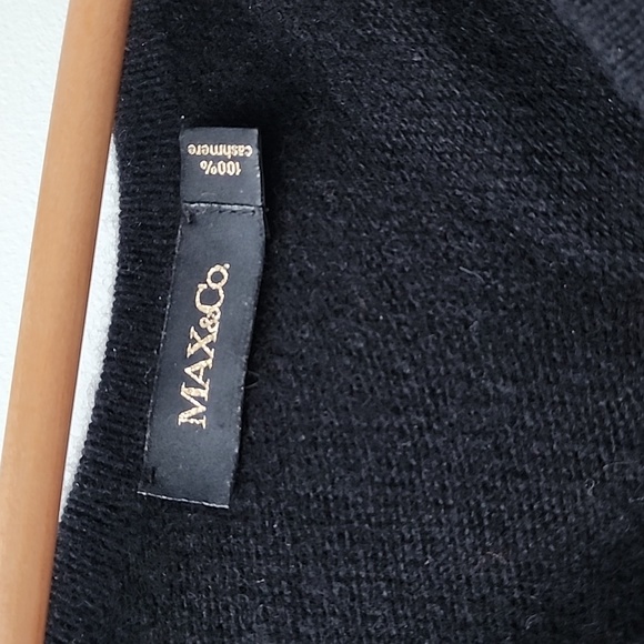 Max & Co Striped 100% Cashmere Cropped Fully Fashioned Sweater - Picture 6 of 9